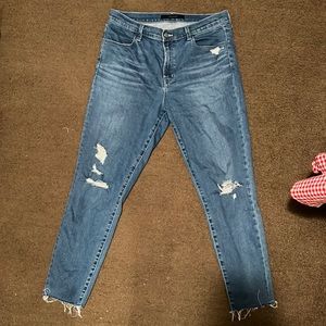 J brand alana high rise crop skinny size 31